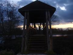 Br�cke �ber einen Seitenarm des Rhein